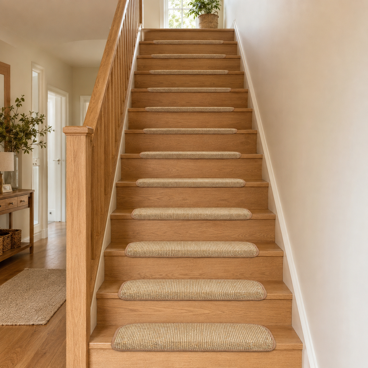 Halbmond-Stufenmatten für eine wohnliche und sichere Treppe