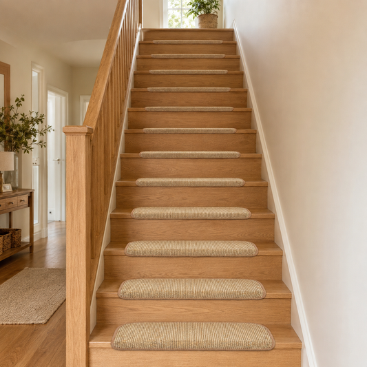 Halbmond-Stufenmatten für eine wohnliche und sichere Treppe