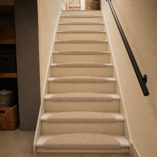 Halbmond-Stufenmatten für gepflegte Treppen mit wohnlicher Optik
