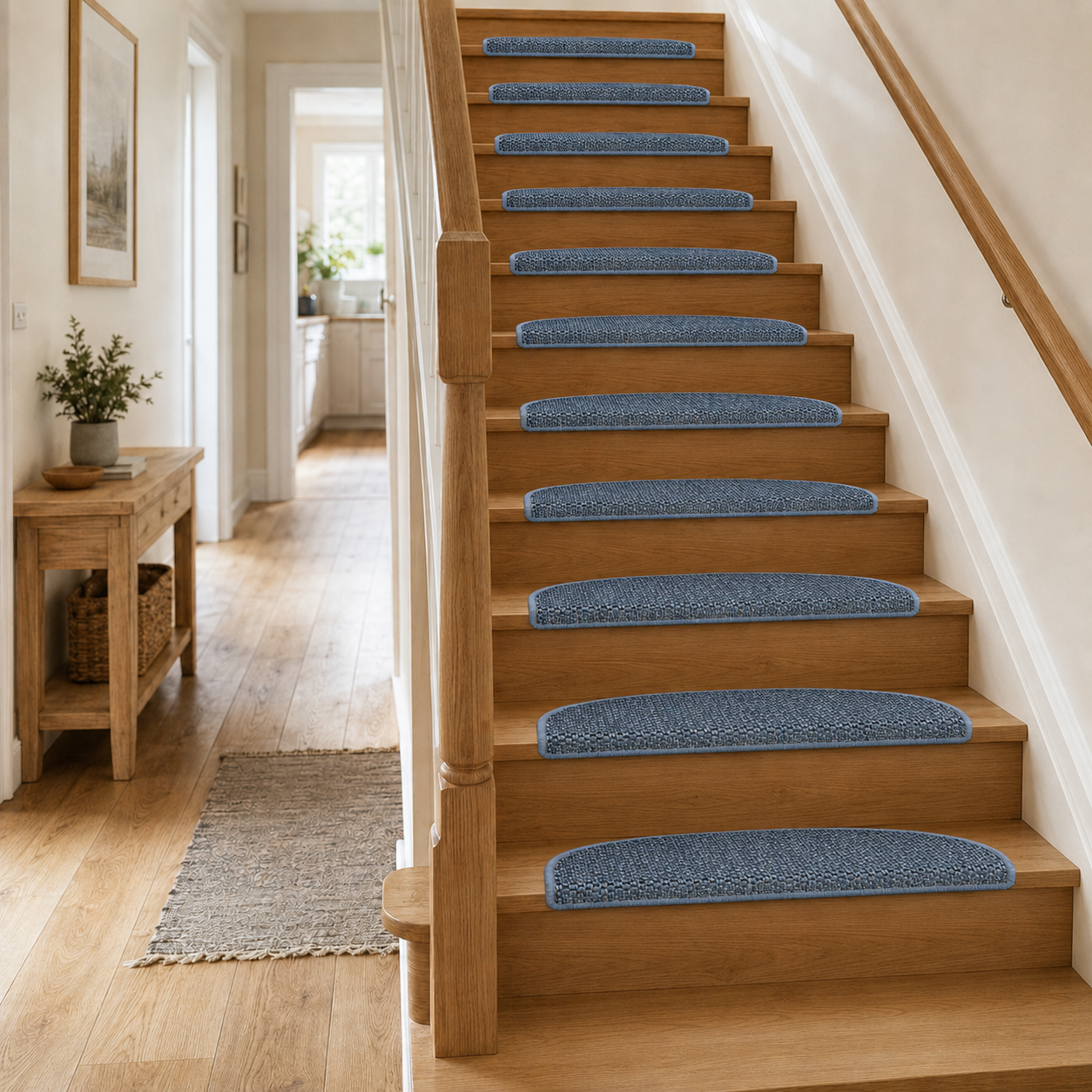 Stufenmatten für sicheren Halt und wohnliche Treppen
