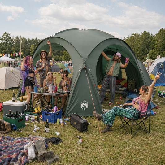 Pavillon-Zelt für Frischluft-Enthusiasten, mit Schlafkabine