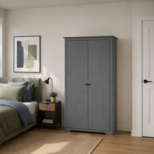 Klassischer Kleiderschrank im französischen Design, 2-türer