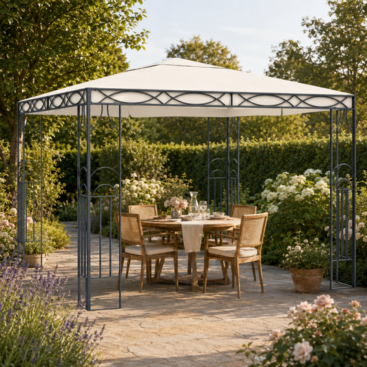 Eleganter Gartenpavillon mit Dachentlüftung
