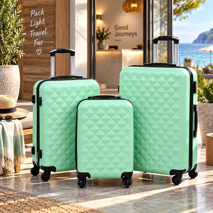Hartschalen-Trolley-Set aus ABS, 3er Set