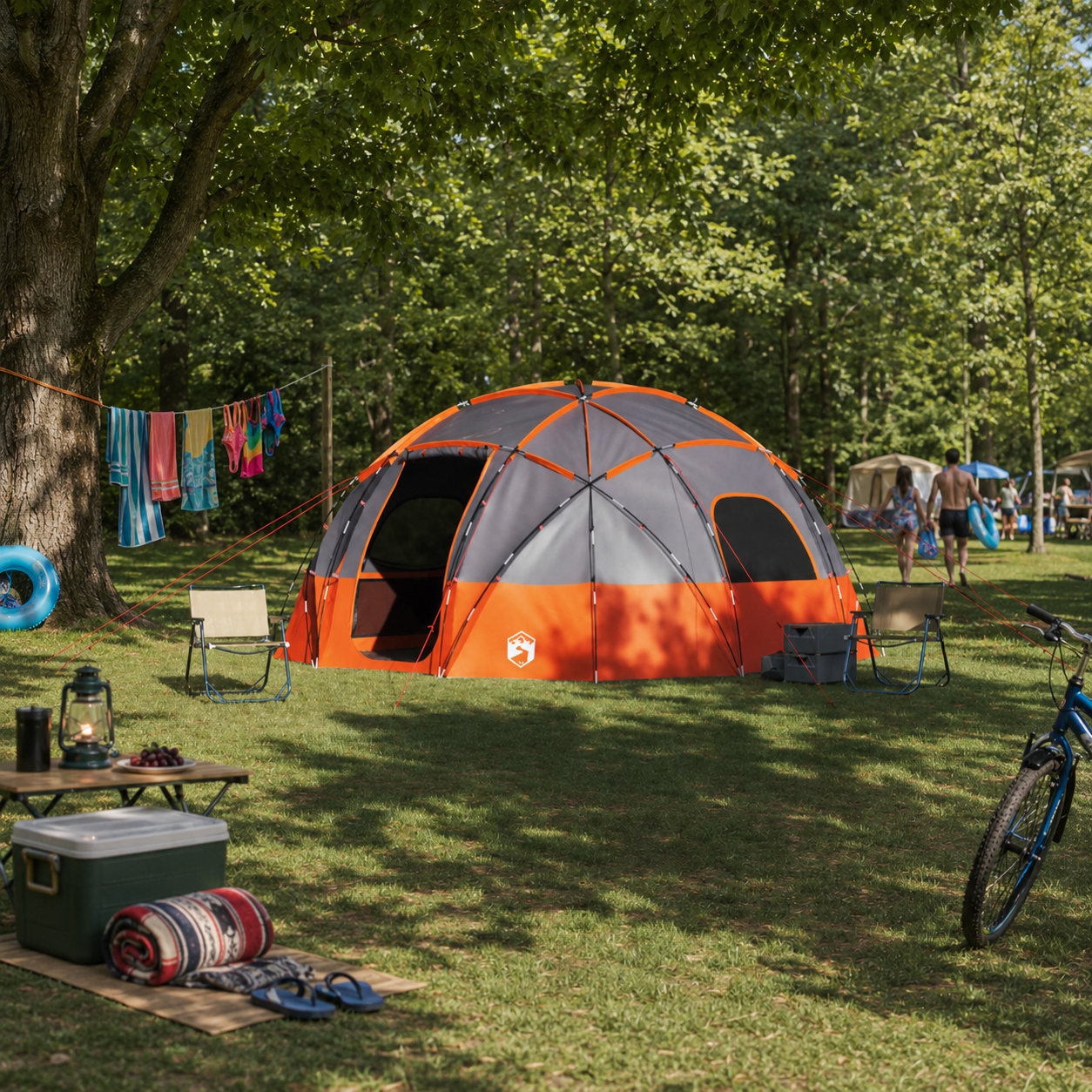 Camping-Dome Reisezelt mit ePort und Lampenhaken