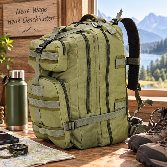 Rucksack im Army-Style 50L, Oxford-Gewebe