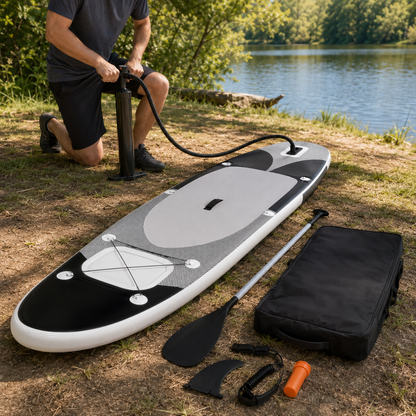 SUP-Board-Set für Erwachsene, aufblasbar, 360x81x10 cm