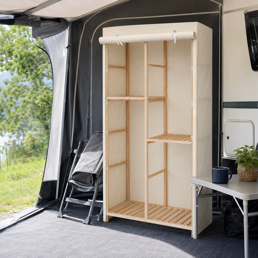 Leichter Kleiderschrank / Campingschrank mit 3 Ebenen