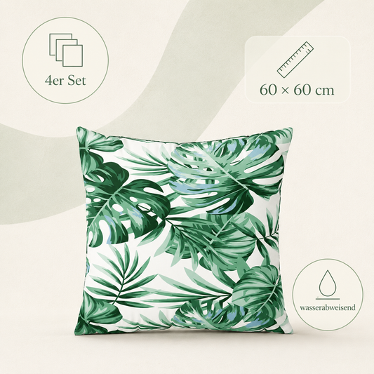 Outdoor-Sofakissen im 4er-Set, 60x60 cm