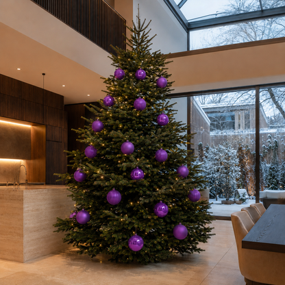 4 XXL-Weihnachtskugeln –  bruchsicherer Festtagsschmuck