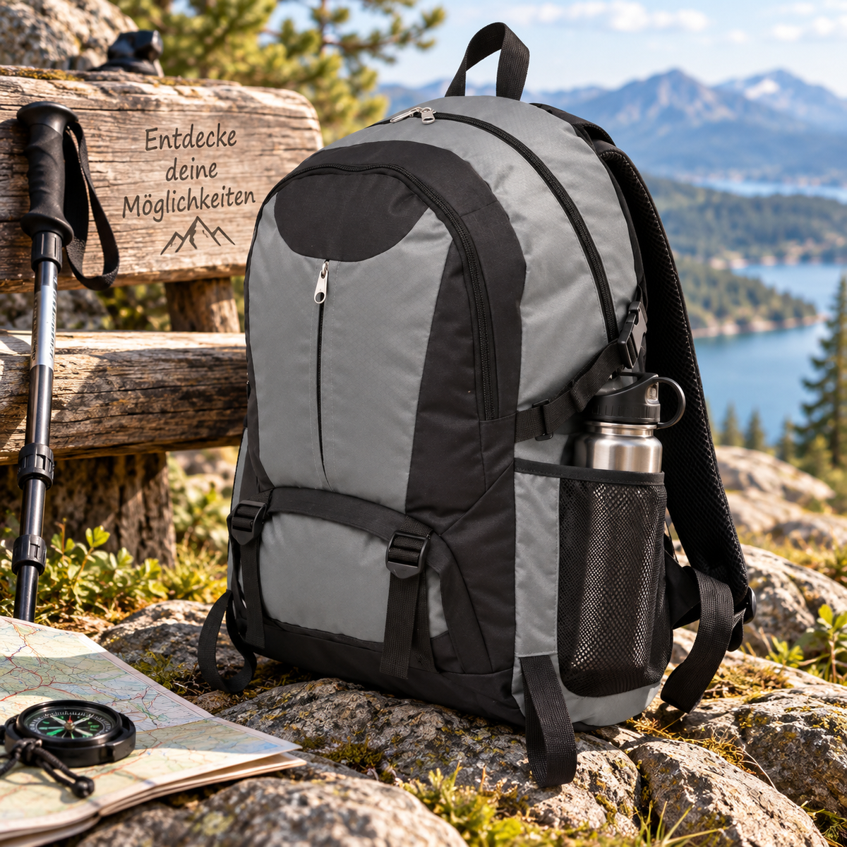 Wanderrucksack 40L, Oxford-Gewebe