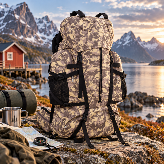 Wanderrucksack 60L, Oxford-Gewebe