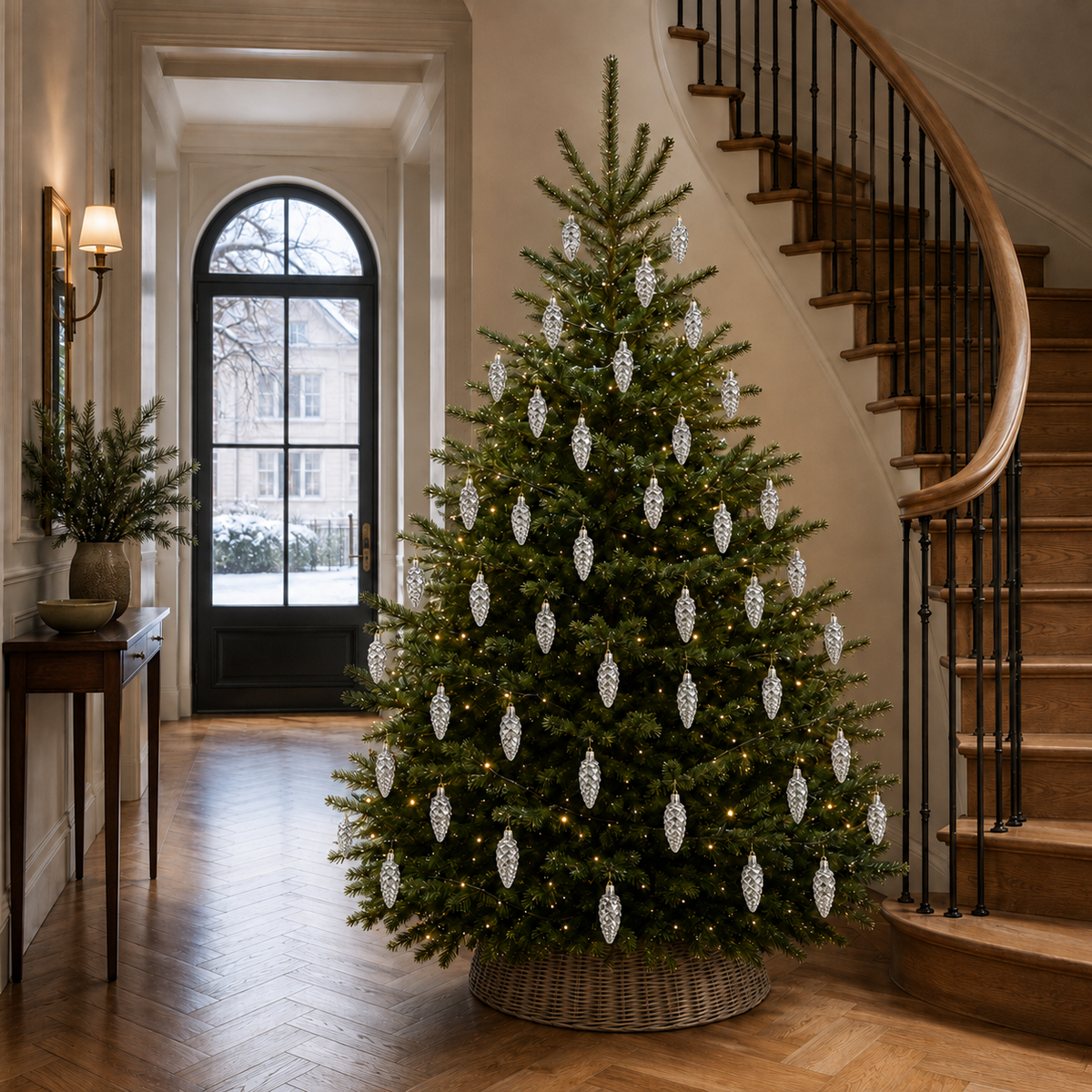 40 Weihnachtsornamente in Tannenzapfenform – festlicher Schmuck