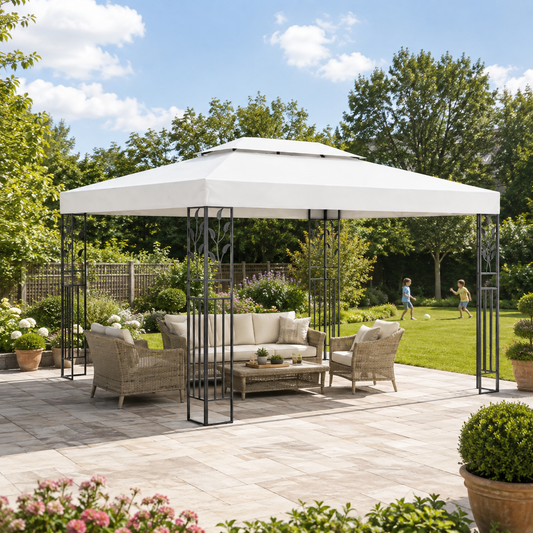 Gartenpavillon mit Doppeldach, für Grill- und Familienfeiern