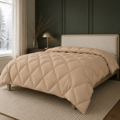 Winterbettdecke in Beige – kuscheliger Komfort für behagliche Nächte